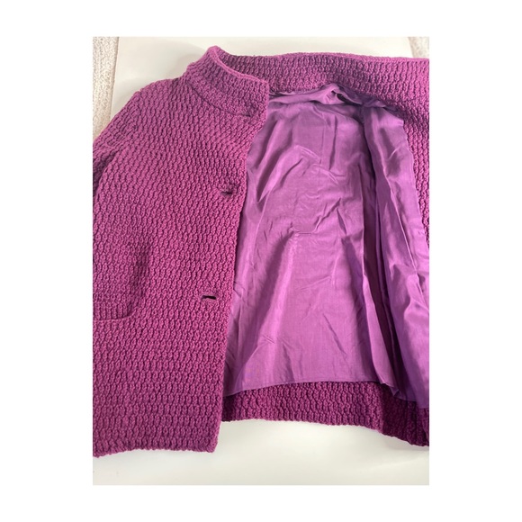 Vintage Purple Chunky Knit Sweater - Picture 6 of 8